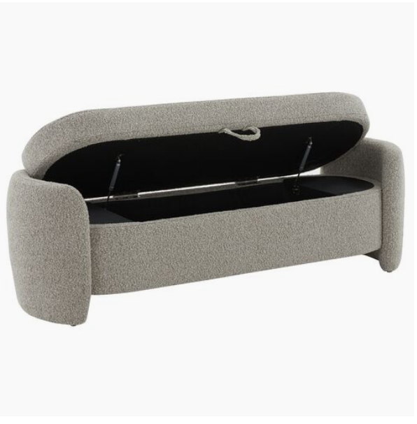Elysian Boucle Storage Bench – One Kings Lane